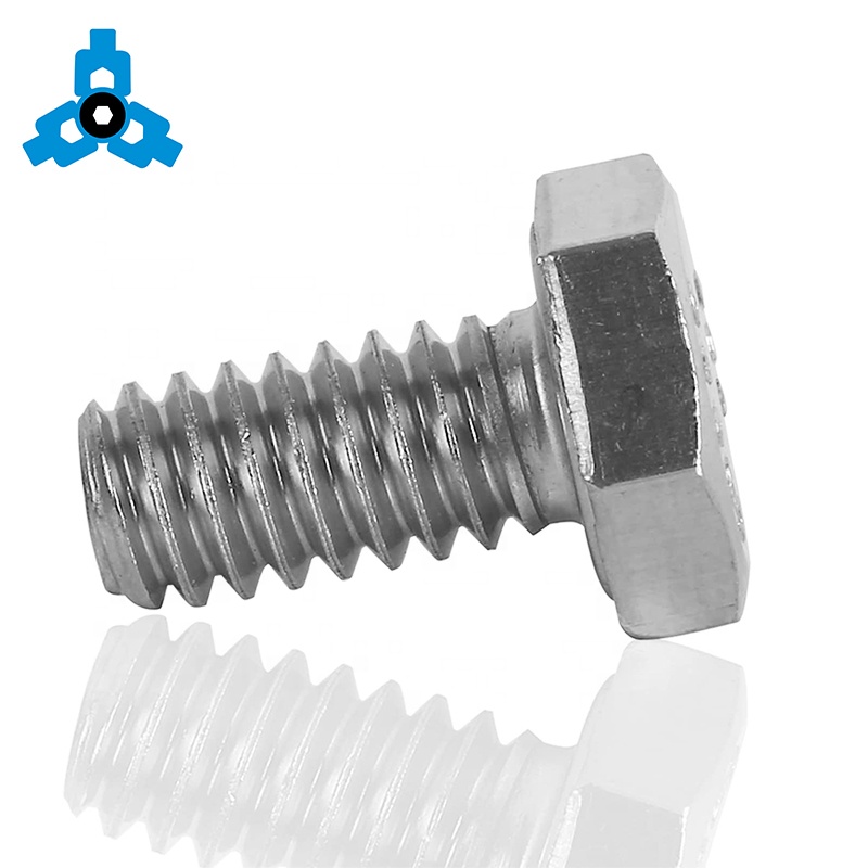 DIN933 Hex Head Bolt Stainless Steel OEM Stock Support