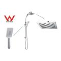 Rain Shower System Exposed Pipe Mixer Faucet Set