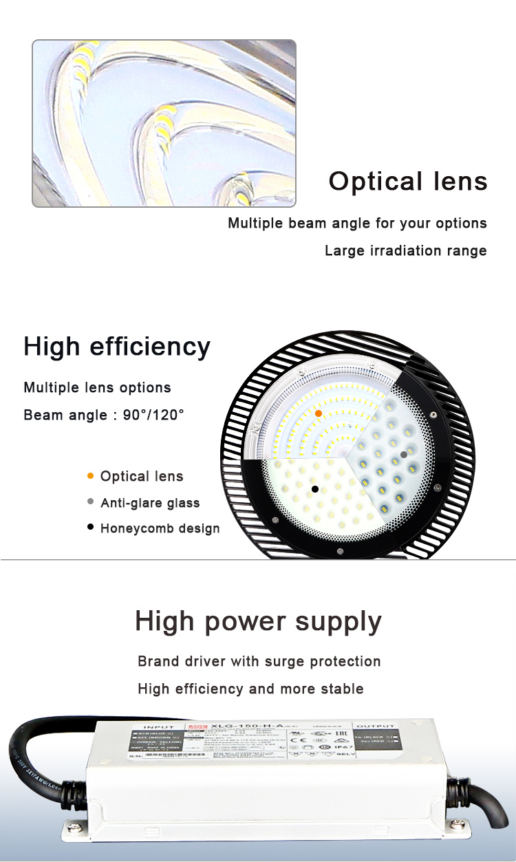 KCD IP65 warehouse ufo high bay lighting 150W, 200W high bay