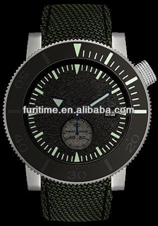 stainless steel black water resistant watch watch mens fashion watch 2014