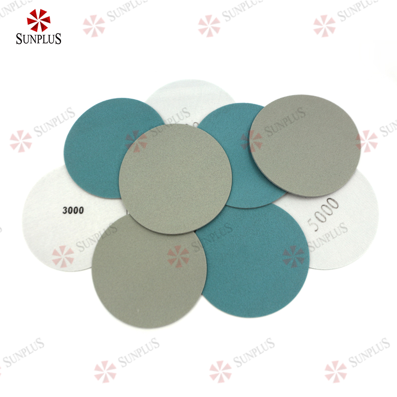 Abrasive Aluminium Oxide Sanding Discs SUNPLUS 5" Soft  Foam Abrasive Aluminium Oxide Sanding Discs For Automotive Painting