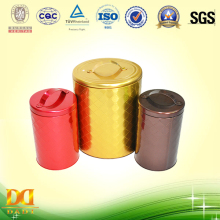 Cookies Packing Tin Can with Lid and Handle