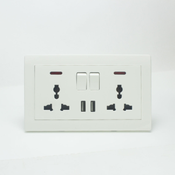 Wall Outlet with USB Ports Plug Extender