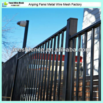 Flat top tubular steel fence panel hot sale