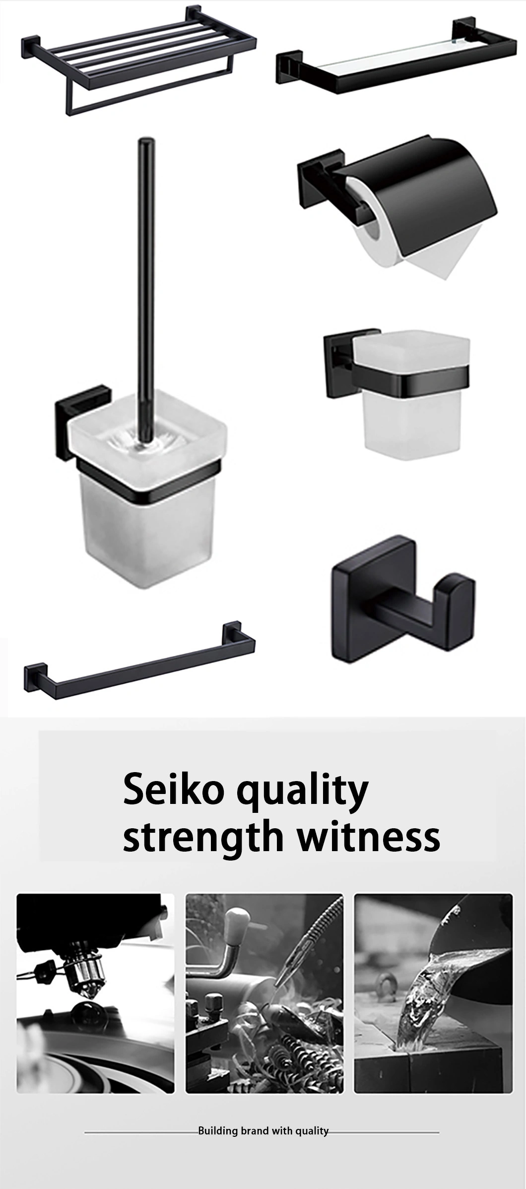 Black Stainless Steel SUS 304 Ss SUS304 Bathroom Accessories