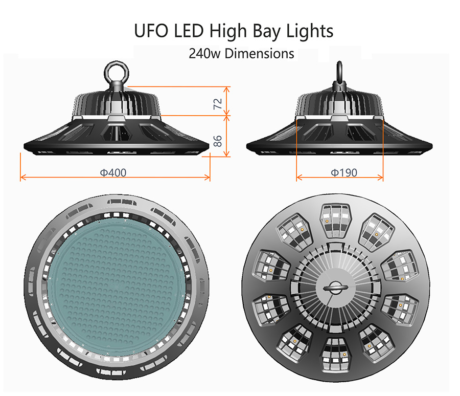 UFO High Bay Lighting for Warehouse 