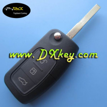 Hot sale 3 button auto remote key for Ford Focus flip remote key 4D63 chip