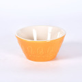 Snacks Ceramic Sauce Dipping Bowls with Iron Stand