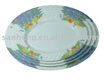 oval melamine plate