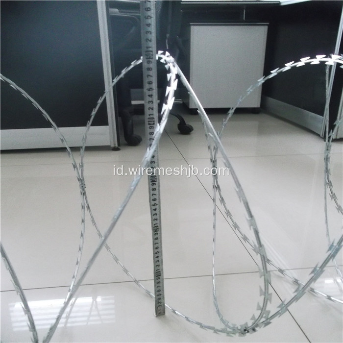 BTO-22 Hot-Dip Galvanized Razor Wire Untuk Perlindungan Peternakan