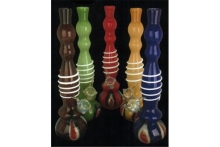 hand blown colored soft glass bongs/pipes