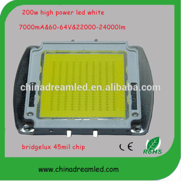 Bridgelux 45mil chip 200w high power led chip 130lm/w
