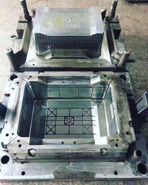Fruits Crate Mould with machine