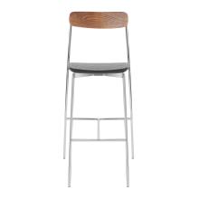 New design minimalist wooden sia bar stool