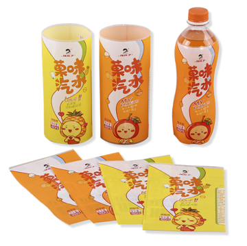 Custom Shrinkable PET & PVC Label Films for Bottled Beverages