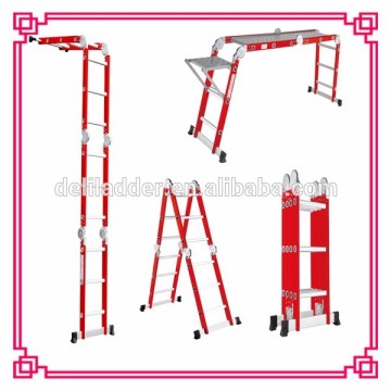 Straight ladder type folding aluminum multipurpose ladder with en131 ladder
