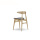 Ch33 Dining Stacking Chair Met Gestoffeerde Zitplaats