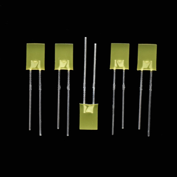 2×5×7mm Yellow LED Rectangular Standard LEDs