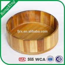 Acacia wood bowl ,round salad bowl