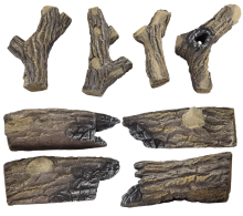 ABLE Light Weight See-through Gas Logs