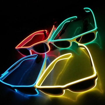 Rechargeable Glow Glasses - El Wire Glasses for Party Fun