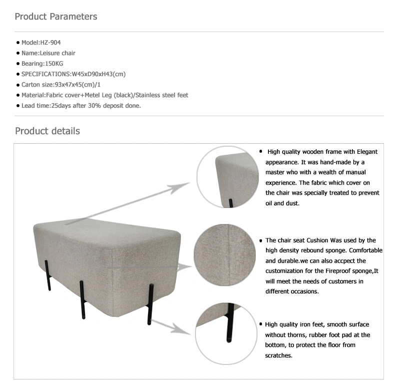 Lounge Meeting Room Living Room Bedrest Sofa Chair Stool