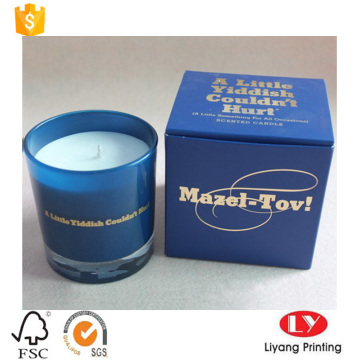 Luxury candle packaging box with offset printing