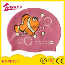 Silicone Material Custom printed swimming caps silicon swimming cap