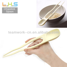2013 New Hot Selling Plastic Chopstick & Spoon/plastic chopstick with spoon