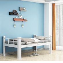 90 cm Wide Iron Bed for Students - Easy Installation with Bed Plate