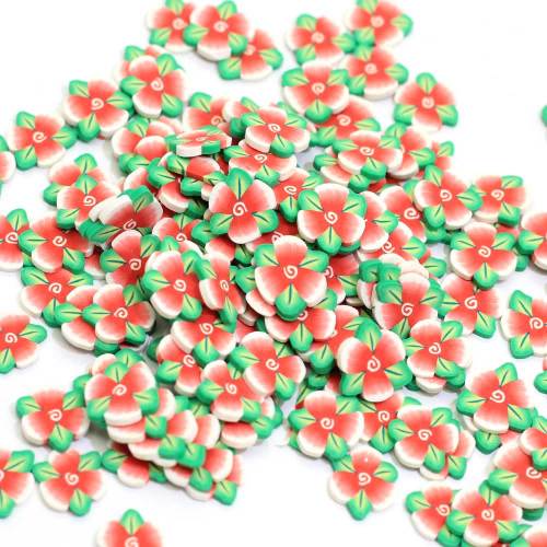 Kawaii 5mm polymère argile fleur tranches bricolage décoration de la maison Slime remplissage fête de noël ornement accessoires téléphone étui décor