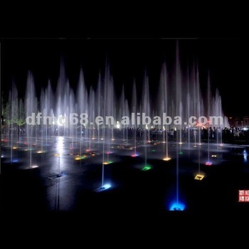 outdoor musical ground water fountain