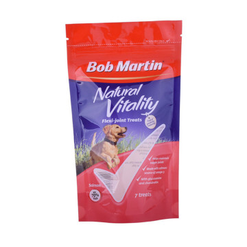 Custom stand up pouch pet food packaging