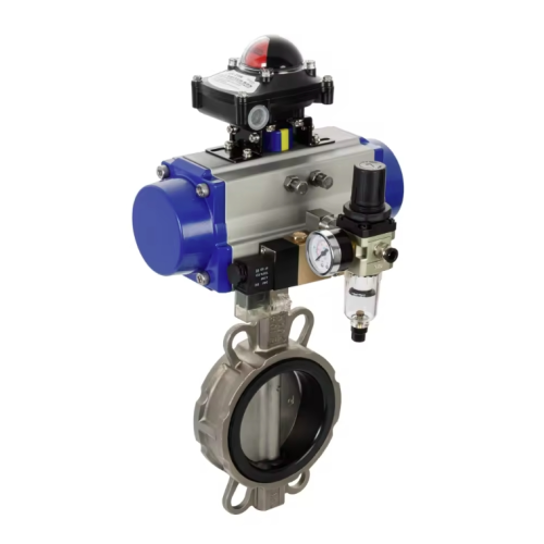 Pneumatic Actuator With Butterfly Valve