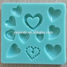 heart shape Silicone cake decorating mould/silicone embosser for cakes