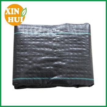 Black Mulch Mat Spunbond Polyester Weed Mulch Mat 1.8m x 10m