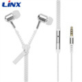 Zipper Metal Earphone Stereo Bass Running Sport Earbuds