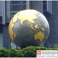 Escultura de bronce del globo