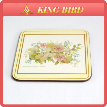 2014 Chinese eco-friendly square wooden cup coaster