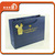 Hot foil stamping blue paper bag with custom logo