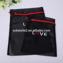black polyester washing bag, 60g fine mesh