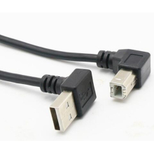 Down Angled USB A to USB B Cable