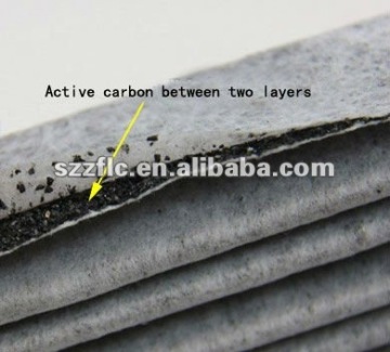 Odor absorbing carbon activated media filter