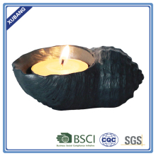 poly resin low price conch candle holder