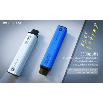 Legenda de Elases Vape descartável 3500 Puffs Caixa cheia