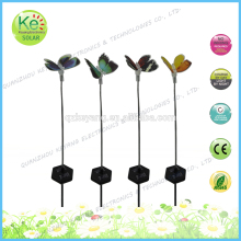 Butterfly high quality MIni fiber stake solar LED light