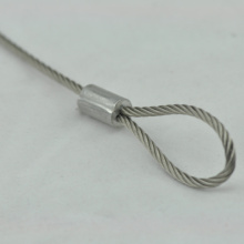 Stainless steel sling with thimble and clip