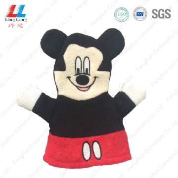 Mickey style lovely bath gloves