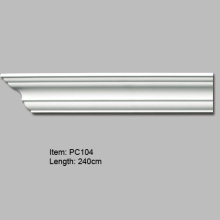 Polyurethane Plain Decorative Cornice Moulding