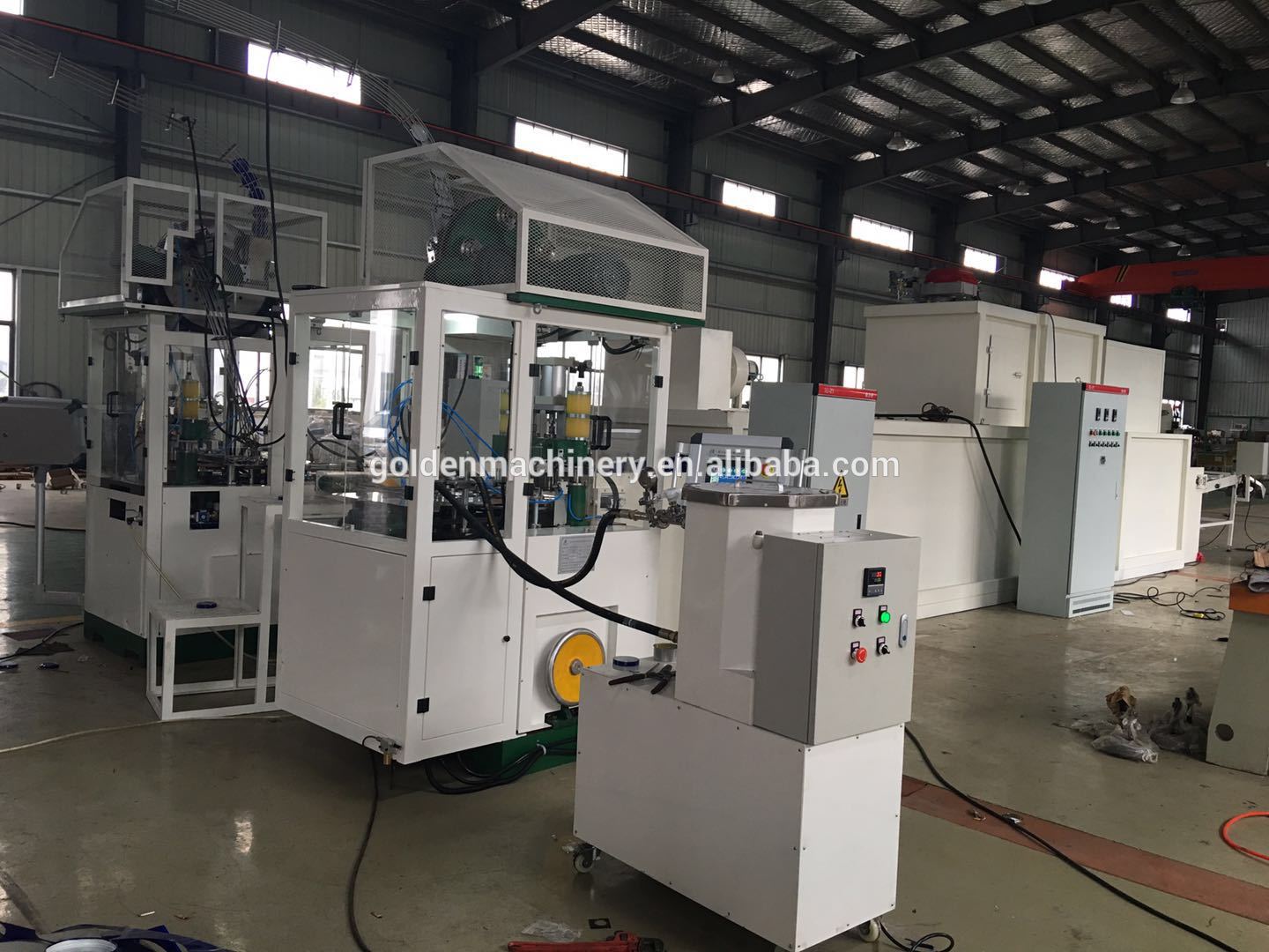 High capacity 82# Twist off jar lid metal cap making machine production line